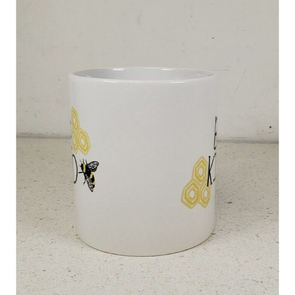 Coffee Tea Mug Cup Oversized 12oz 4 1/4”x3 1/2 ”BEE KIND” - Picture 7 of 12